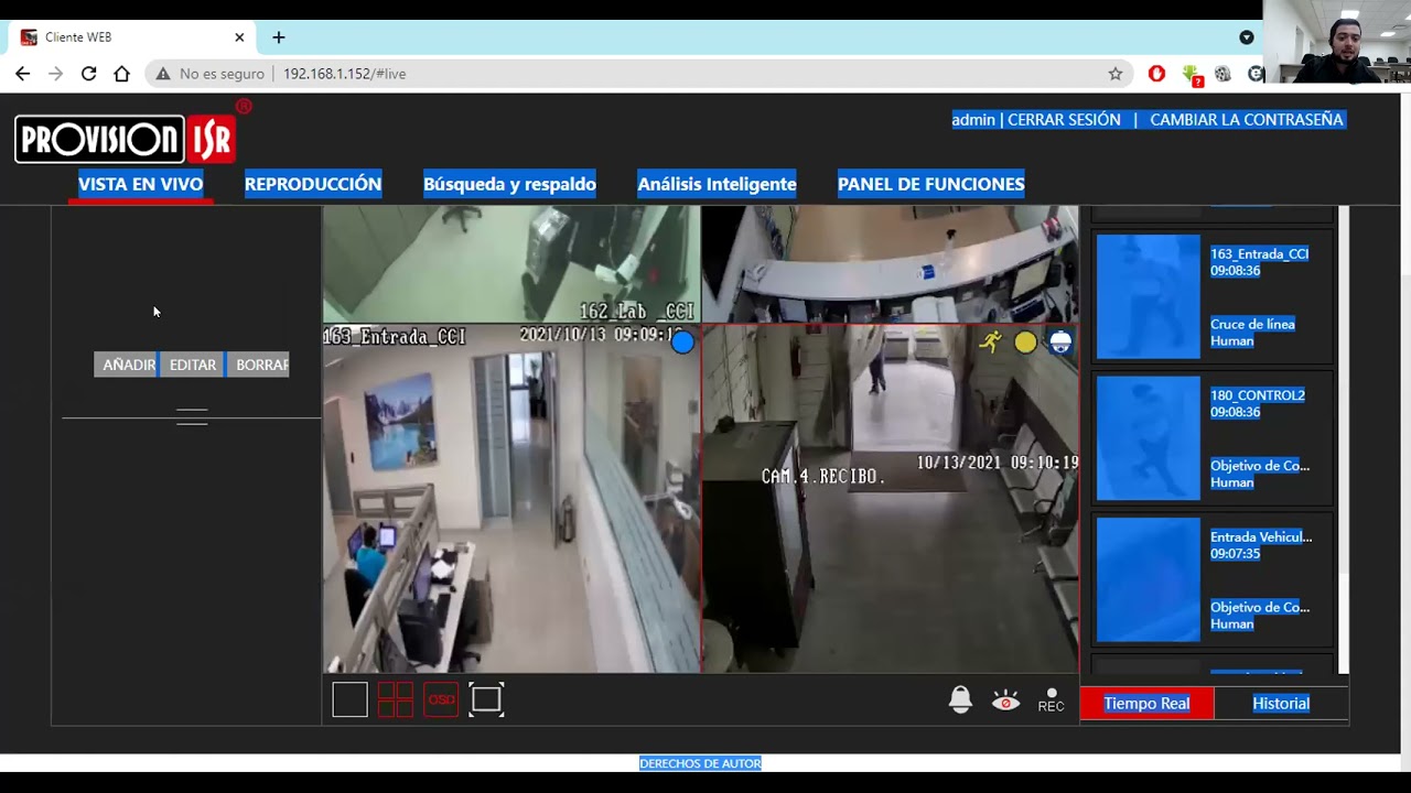 Ossia 1.4.5 y aplicación móvil Provision Cam2: mejoras e implementaciones - 13.10.2021