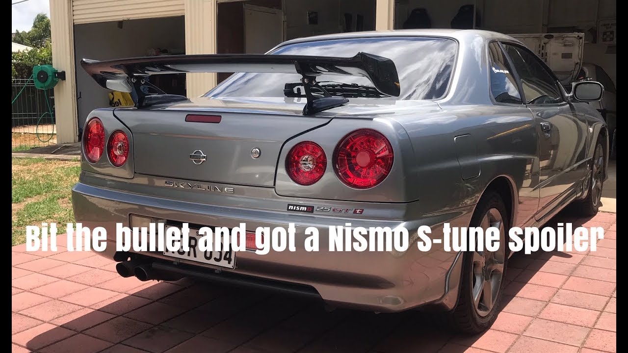 Finally got a R34 Nismo S-tune spoiler but was it worth it ?