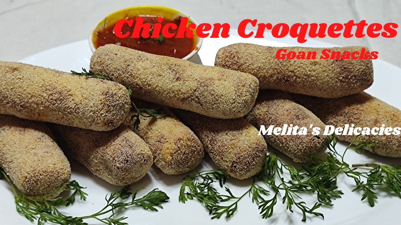 Chicken Croquettes#GoanCroquettes|Croquettes Recipe|Goan Snacks|Chicken Recipe#MelitasDelicacies