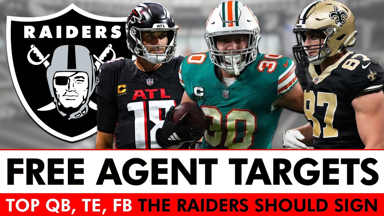 Las Vegas Raiders Free Agent Targets At QB, FB, TE Before 2026 NFL Free Agency