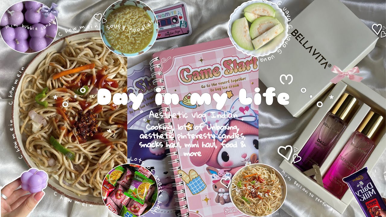 Day in my Life ♡ | Aesthetic vlog Indian🌸🫧| cooking, unboxing🍒🧸 #minivlog #food #weeklyvlog #explore