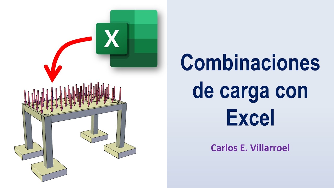 ROBOT STRUCTURAL - TUTORIAL 77 Combinaciones de carga con Excel (Load combination with Excel)