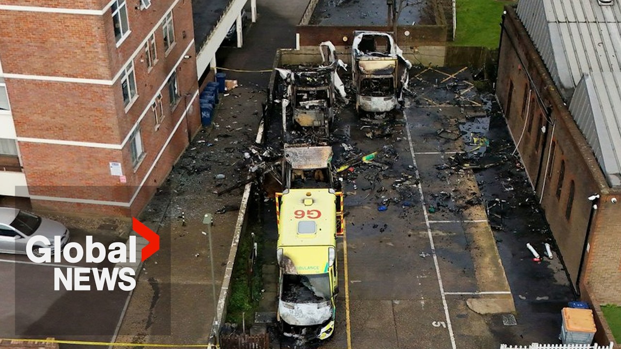 4 ambulances set on fire in suspected antisemitic attack in London