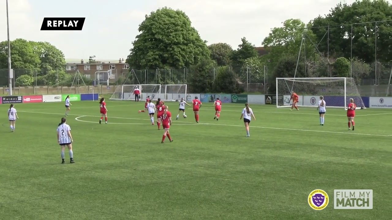 SCWGFL U16 Girls league cup final May 2025 - Eastbourne Borough v Worthing United Youth highlights