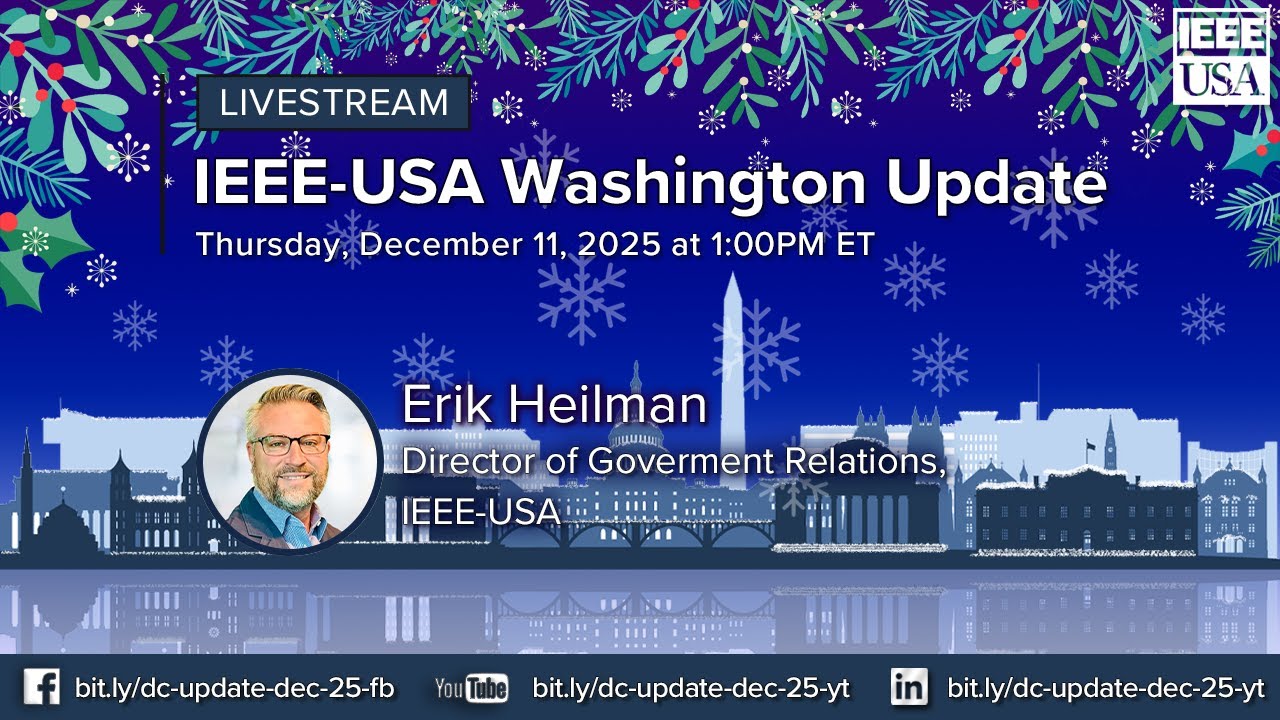Monthly IEEE-USA Washington Update - December 2025