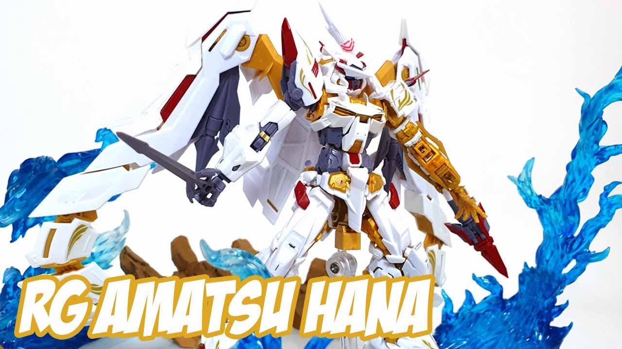 Astray Gold Frame Hana vs Mina - RG Gundam Astray Gold Frame Amatsu Hana Speed Build Review