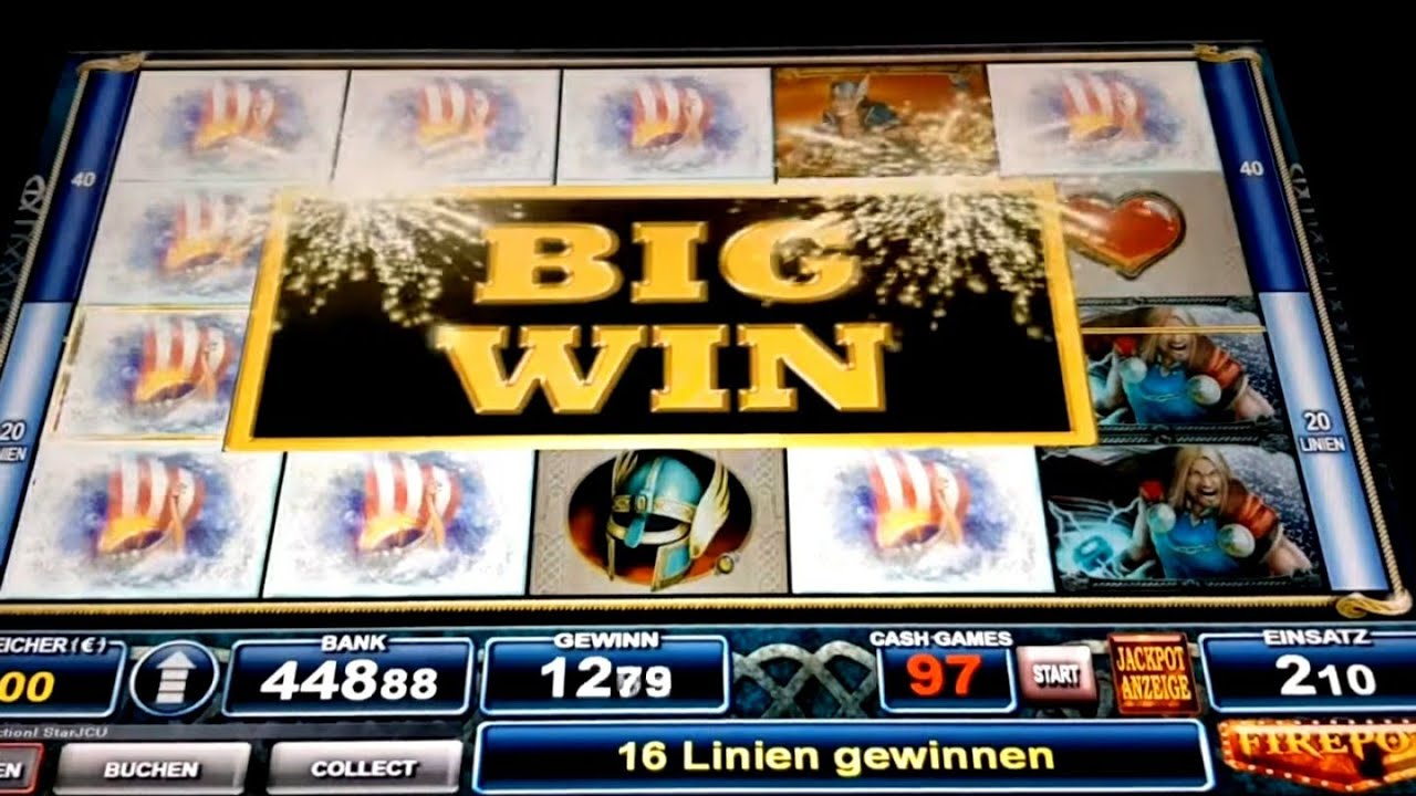 Spiel Thors Hammer klasse Gewinne auf 2,10 Euro Einsatz | Merkur Magie | Casino | 10 Cent Zocker