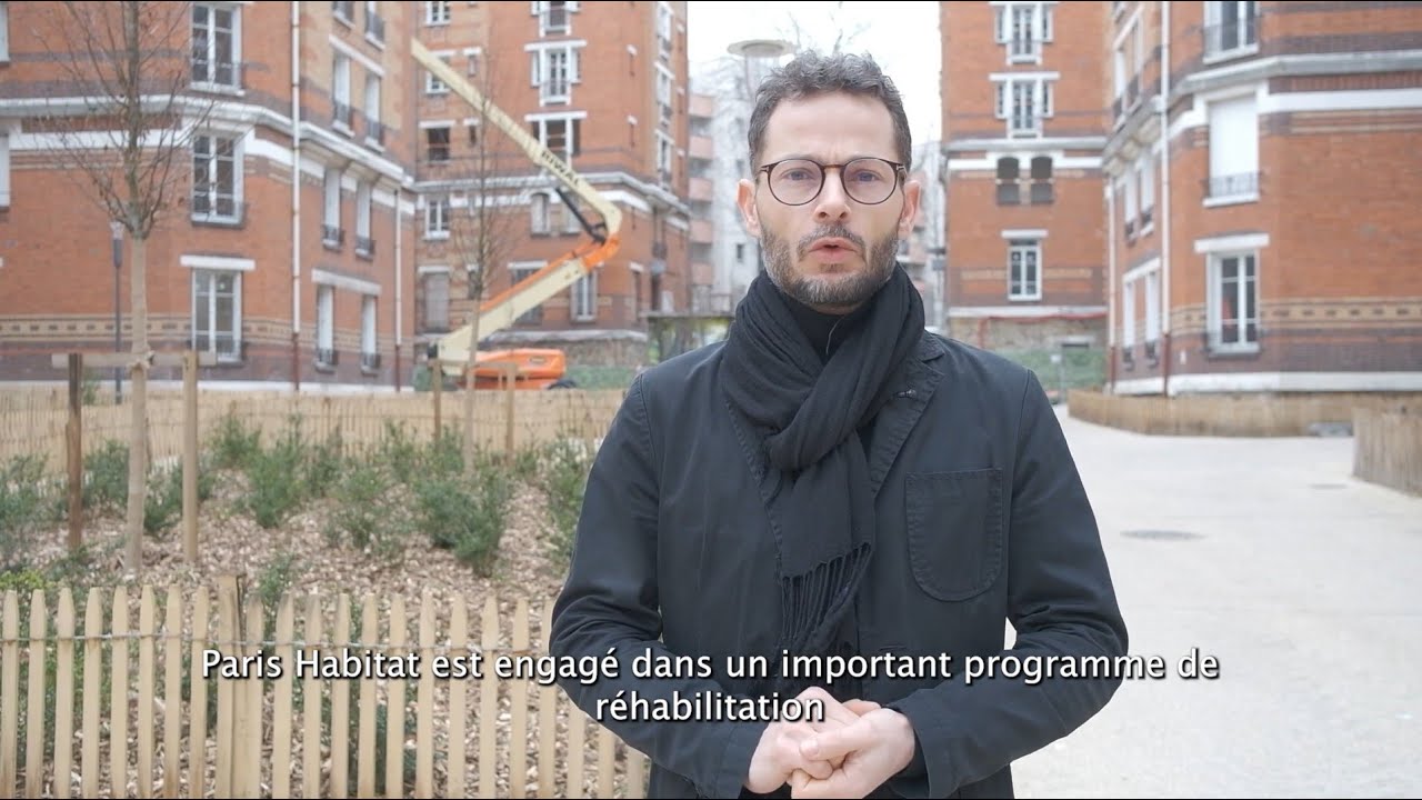 La réhabilitation de la résidence HBM Chaufourniers (19e)