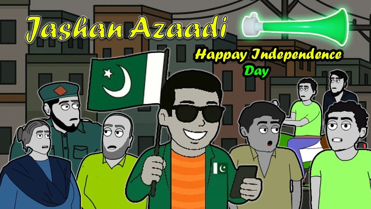 Jashan-e-Azaadi 🤣🤣 | Independence Day Animated Comedy | Uzair (Pakistani Animator)