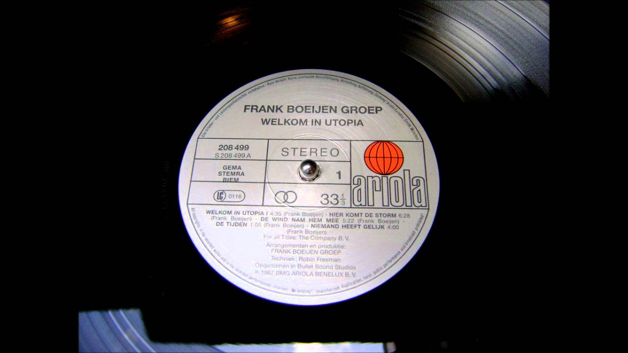 Frank Boeijen Groep - Welkom In Utopia