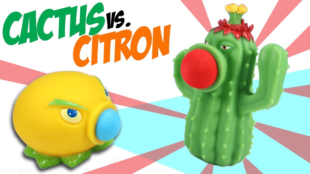 Plants vs. Zombies Cactus vs. Citron Popper Ball Battle