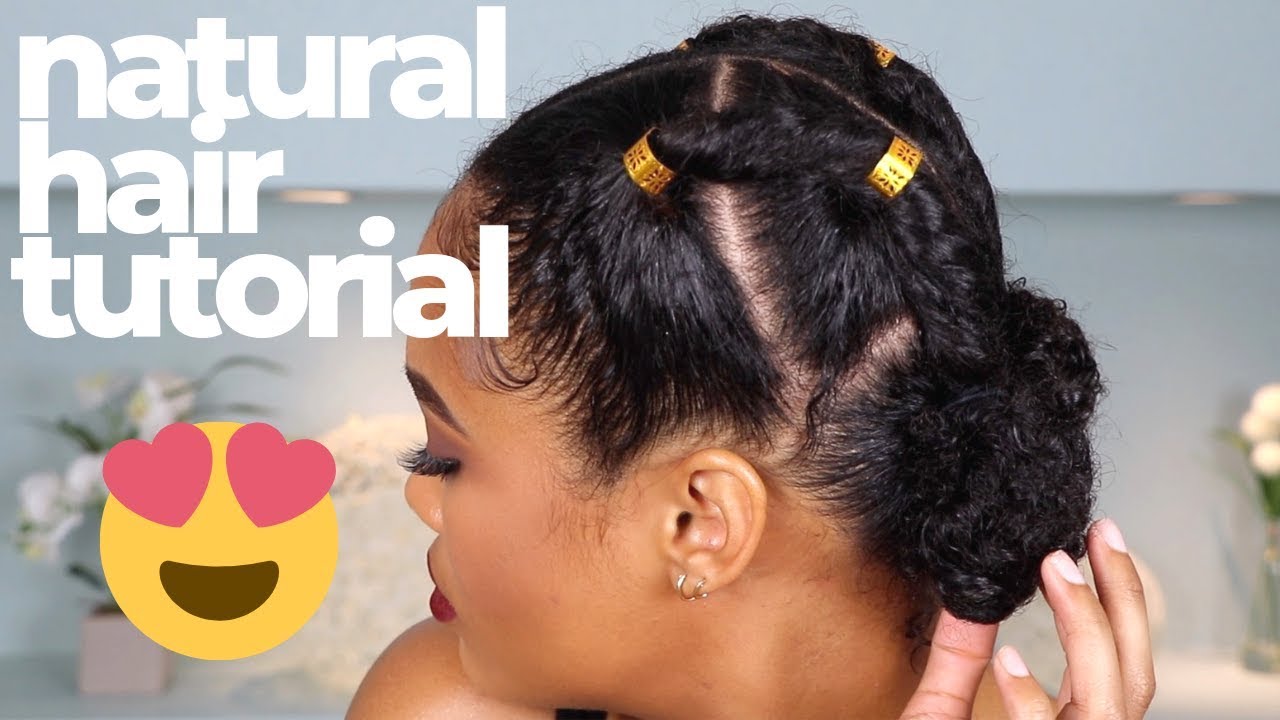 festival inspired hairstyle tutorial for short natural hair || alyssa marie