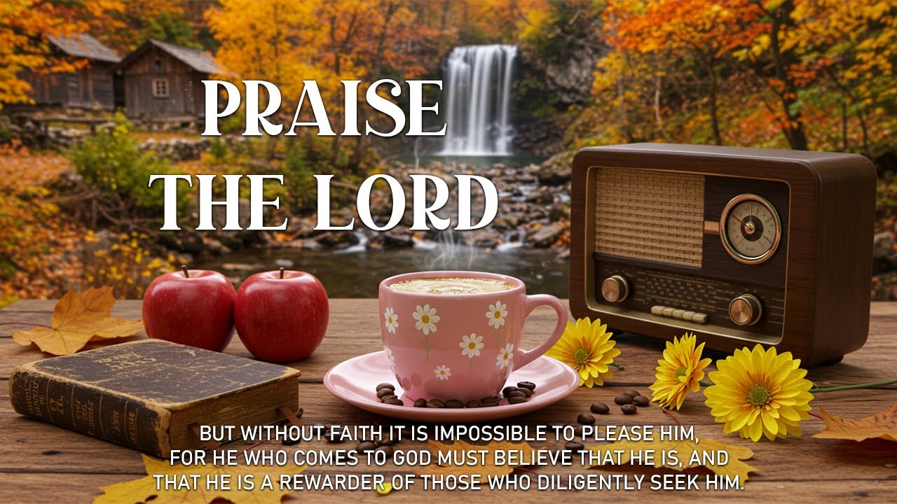 Praise The Lord  : Peaceful Autumn Worship Piano 🍂 Inspiring Bible Verses That Melt Hearts