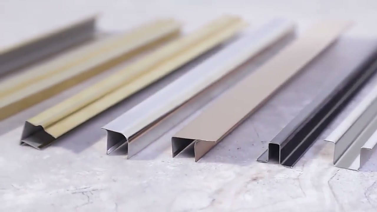 Stainless steel tile trim