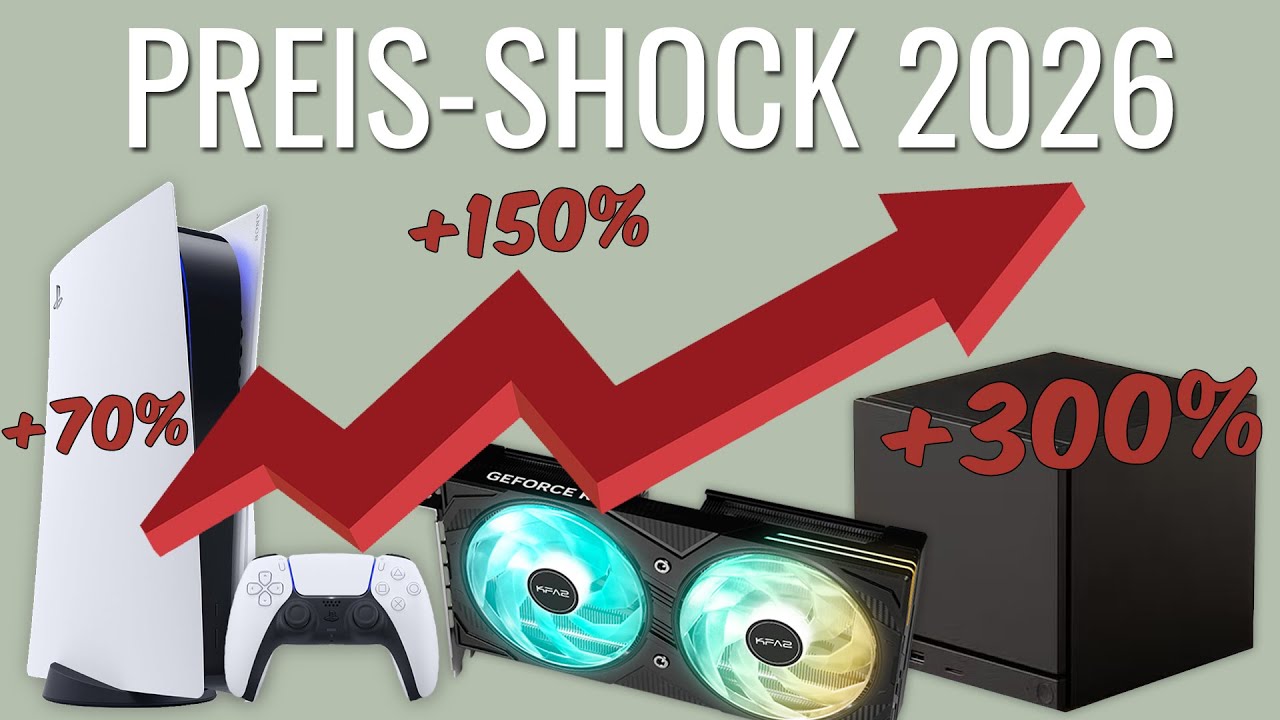 Gaming wird RICHTIG teuer: 2026 explodieren die Preise f&uuml;r RAM, SSDs, Grafikkarten & Konsolen