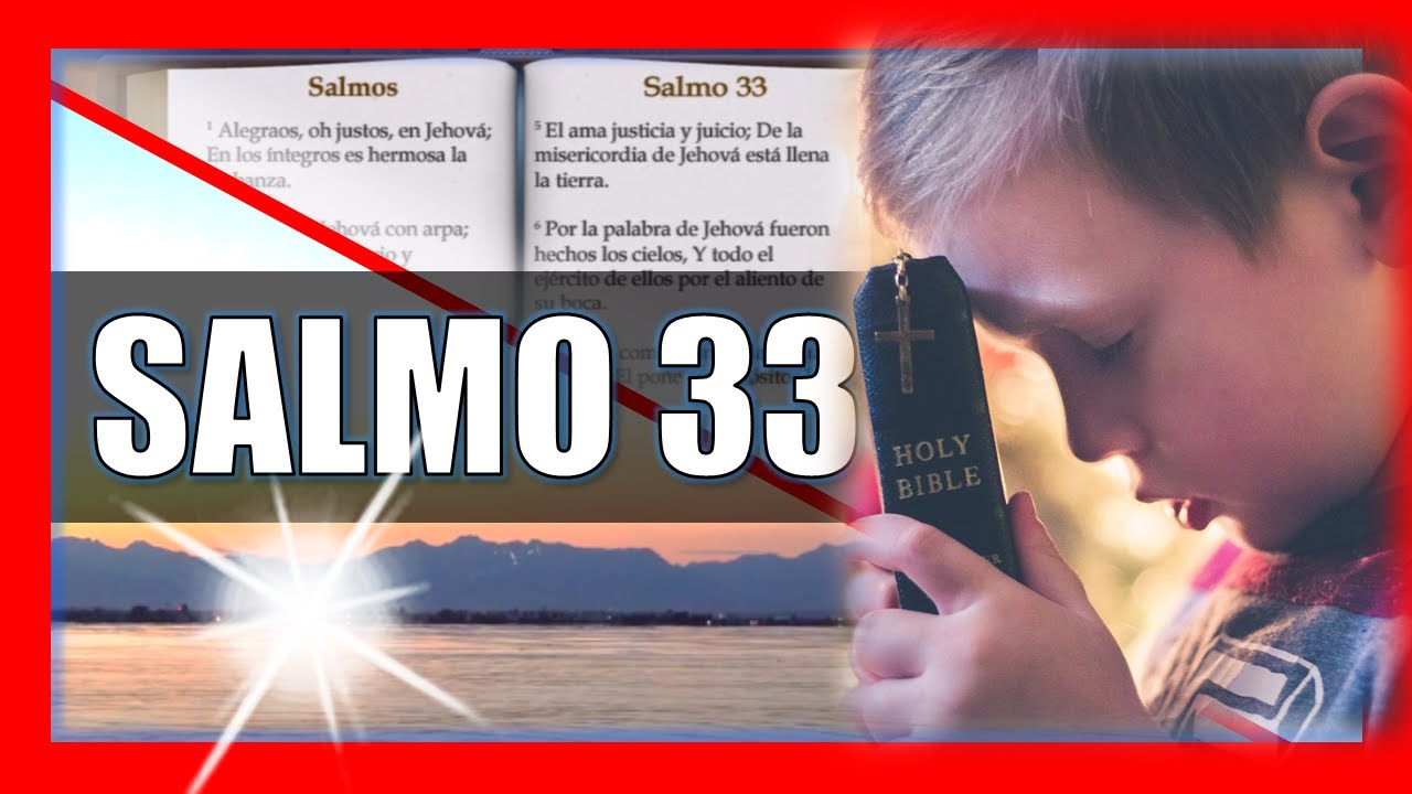 SALMO 33 Reina Valera Hablado Con Letra Grande y Audio🔴