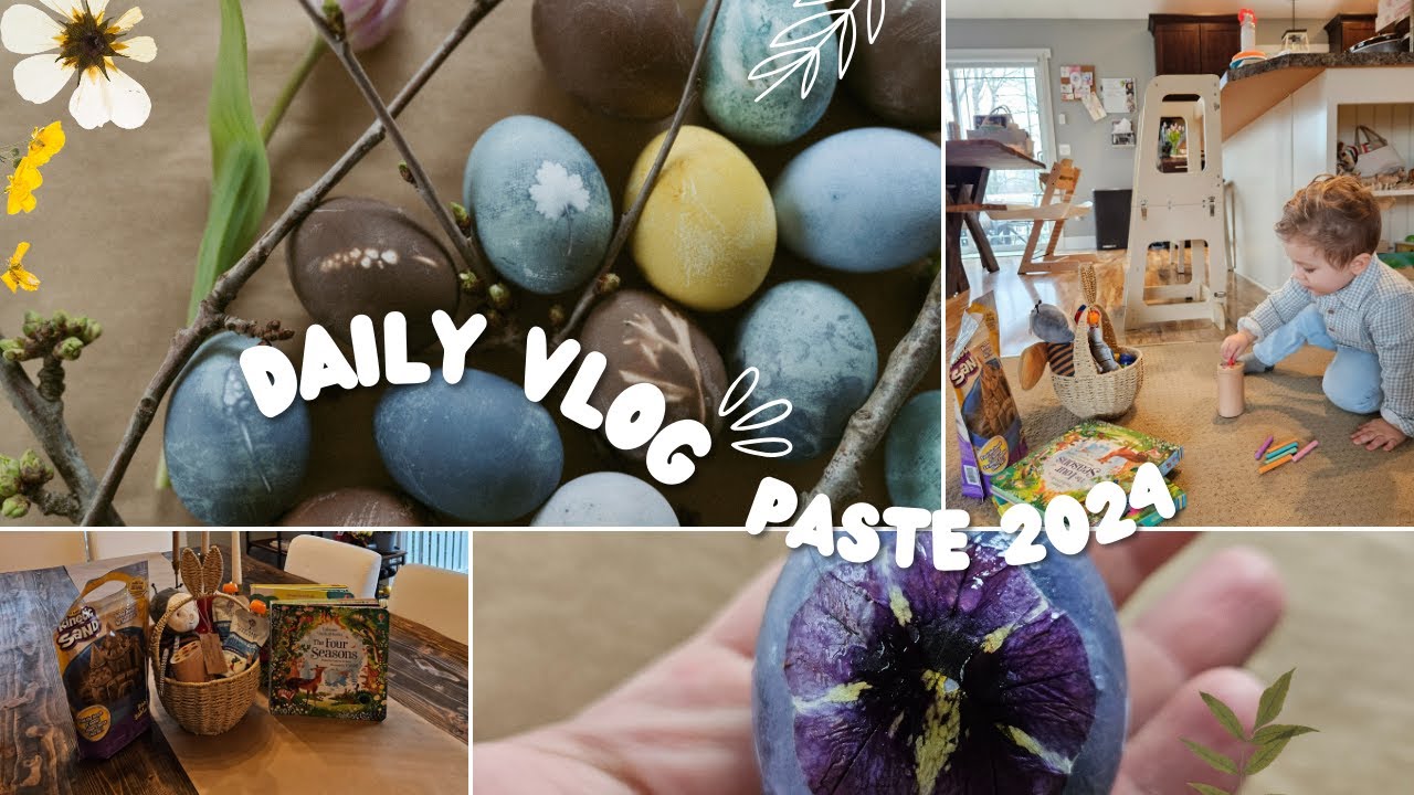 Paste 2024 | Vopsim oua in culori naturale