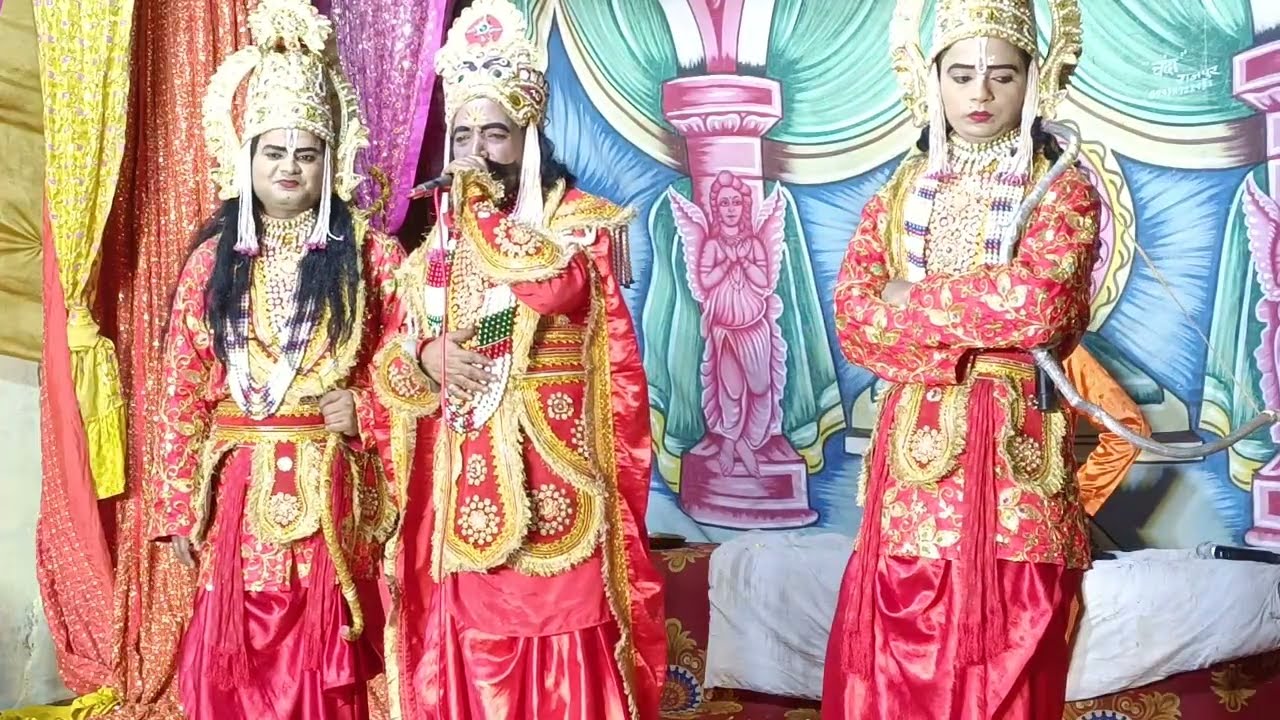 बाबा जी से मिले सुरेश कक्कड़ जी जिनके द्वारा धमाकेदार कॉमेडी रामलीला प्रोग्राम बरहरा 