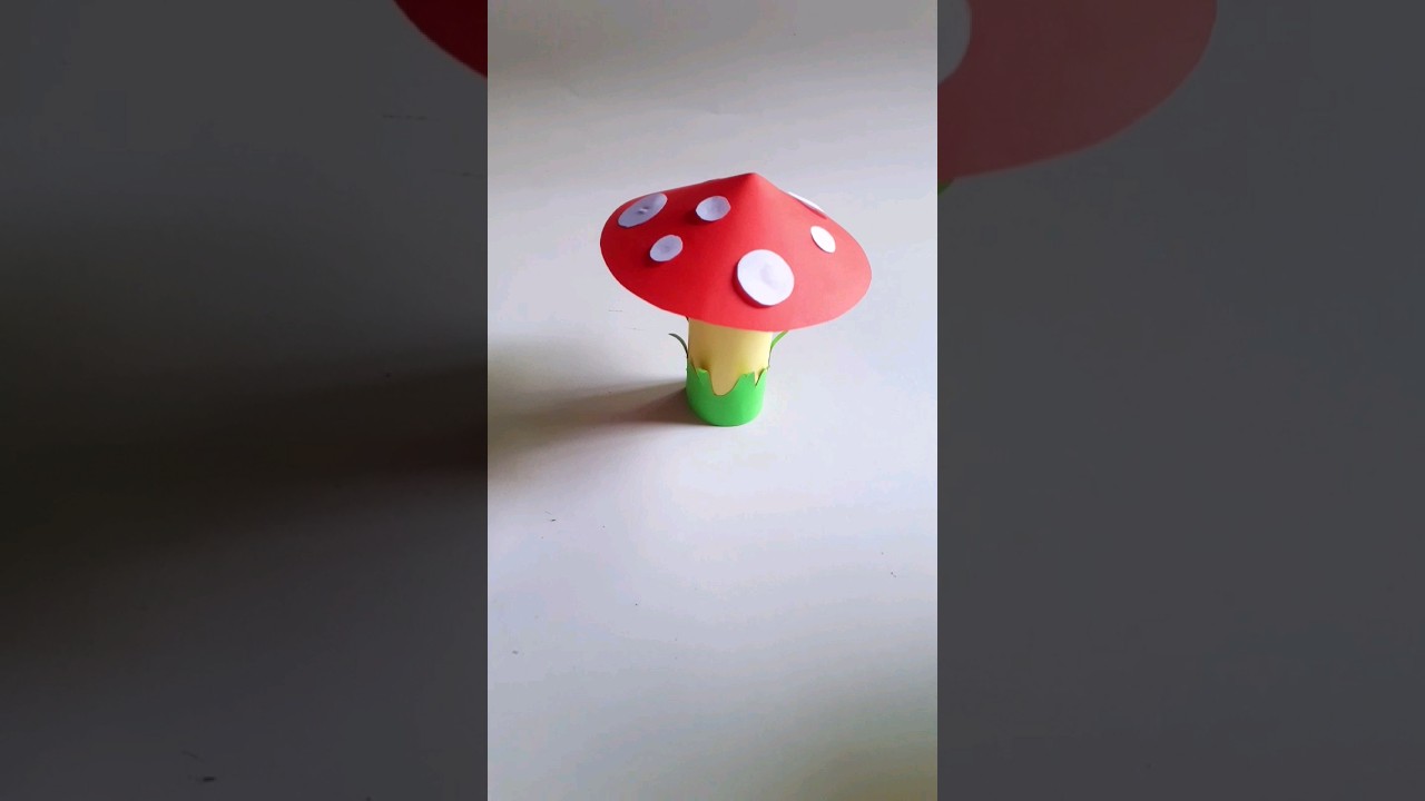 How to make paper mushroom 🍄🍄