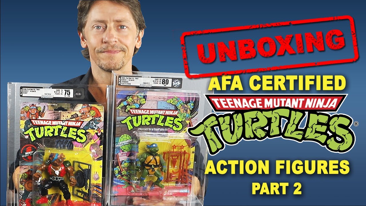 UNBOXING: AFA Graded Teenage Mutant Ninja Turtles Action Figures 1988 10-backs - Part 2