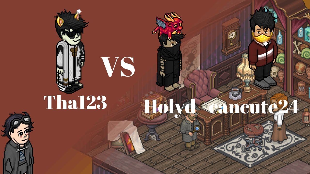 Habbo - Tha123 VS cancute24 , Holyd  500K