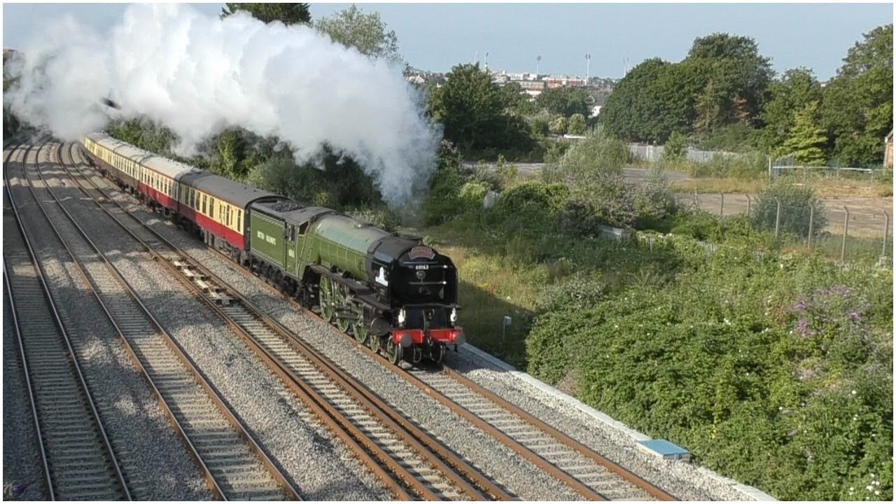 60163 Tornado roars up Filton Bank in Bristol with The Pembroke Coast Express - 14th July 2019