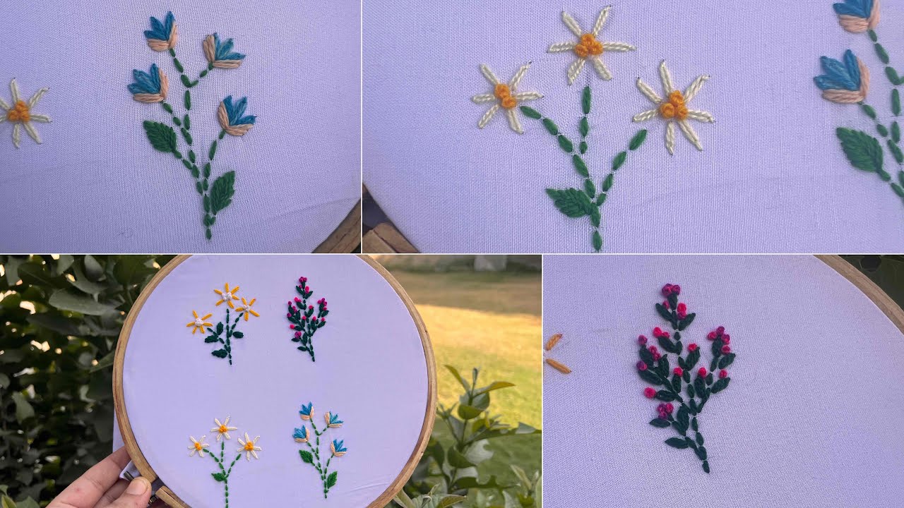 Beautiful 3D Cosmos Flower Embroidery – Step-by-Step Dimensional Tutorial