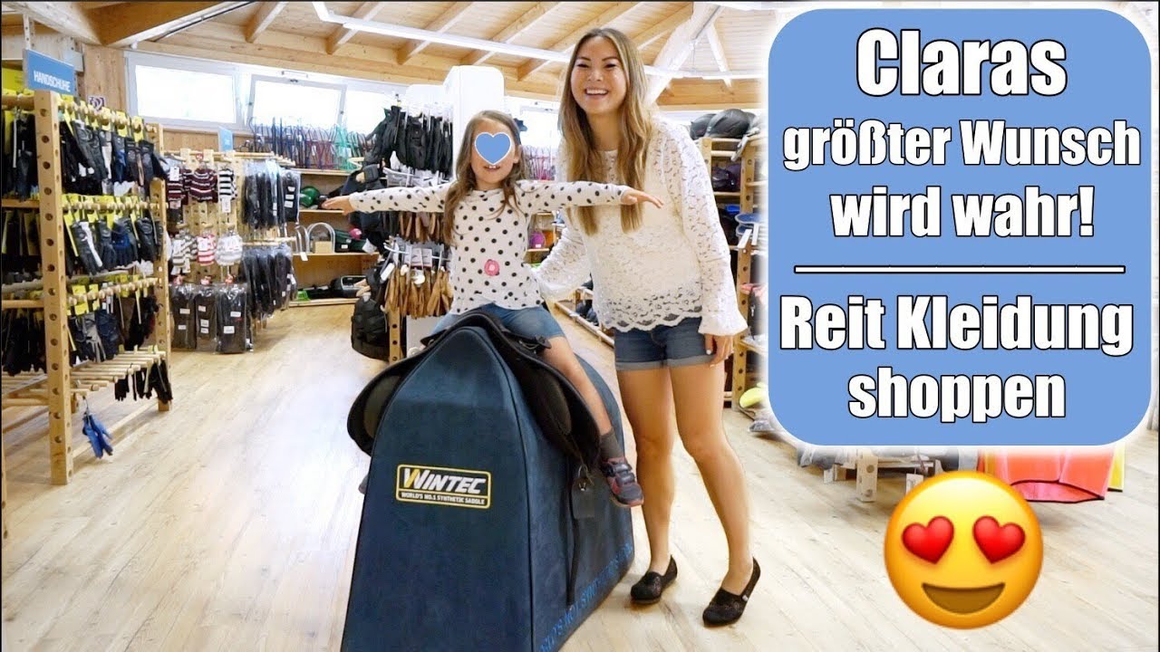 Clara darf reiten 🐴 Mädchentraum wird wahr! Pferde & Pony Reitklamotten Shopping Haul | Mamiseelen