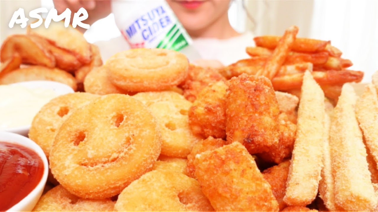 【咀嚼音】フライドポテト5種類｜ASMR｜Eating Sounds｜Mukbang