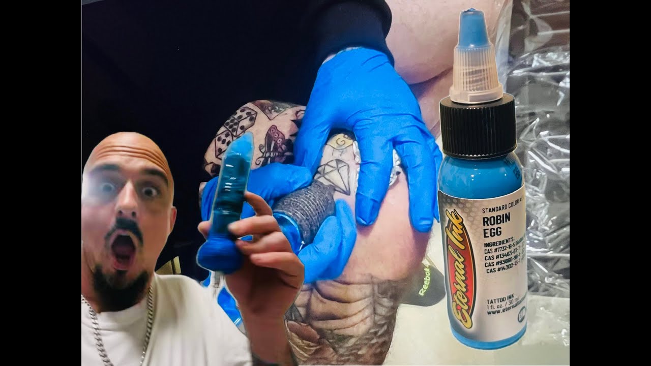 Kitchen tattooing: Eternal Ink Review - Robin Egg Blue
