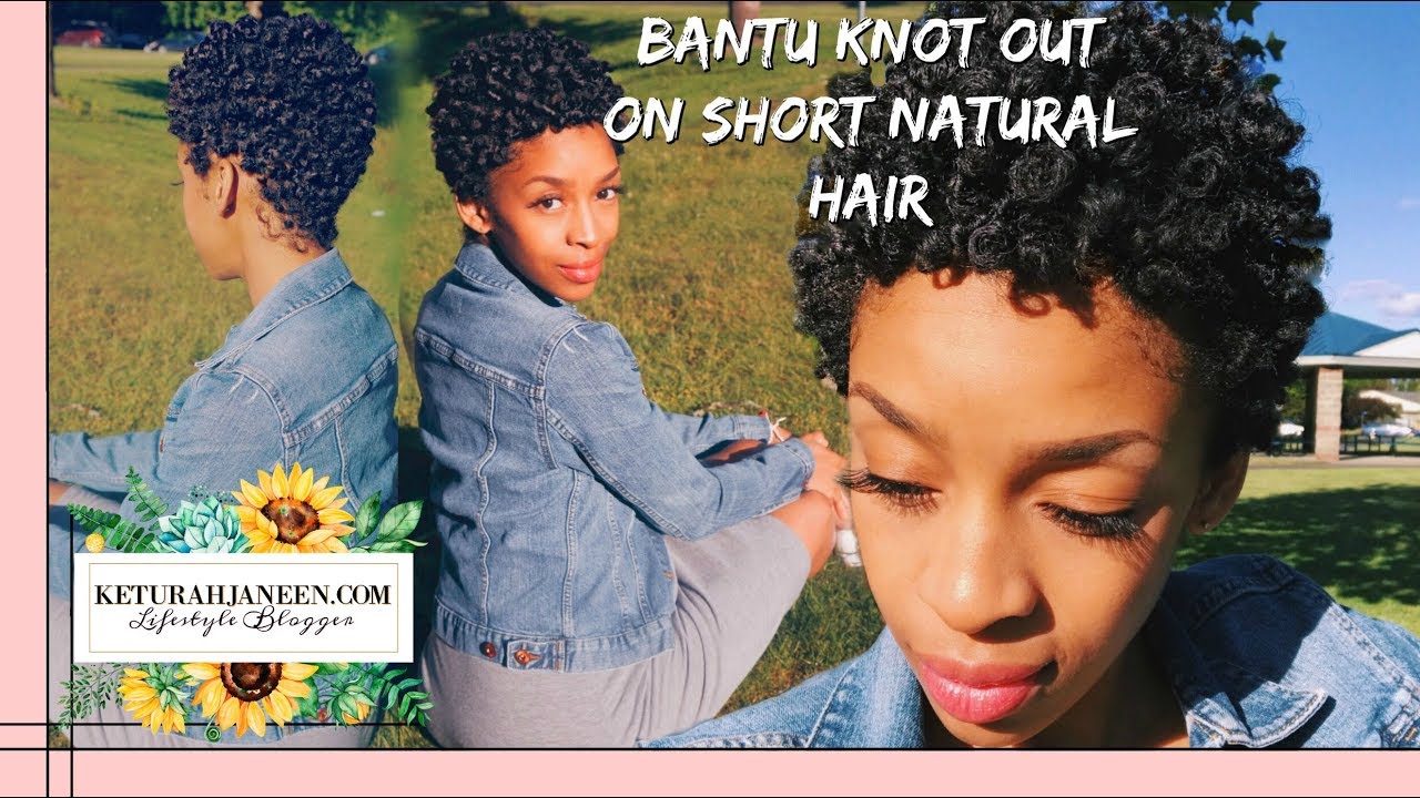 How I Got Beautiful Curls on 4C Hair: Bantu Knot Out on Short Hair