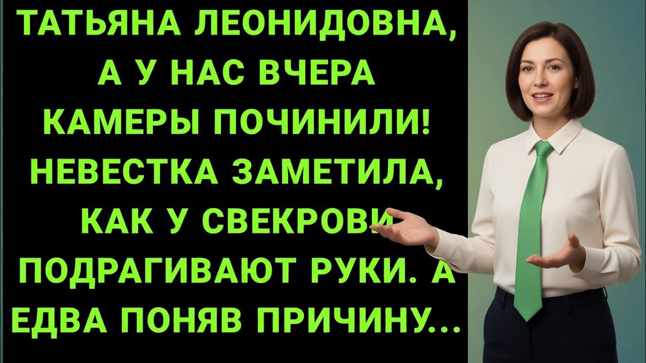 Татьяна Леонидовна, камеры снова работают — и невестка увидела, что делает свекровь