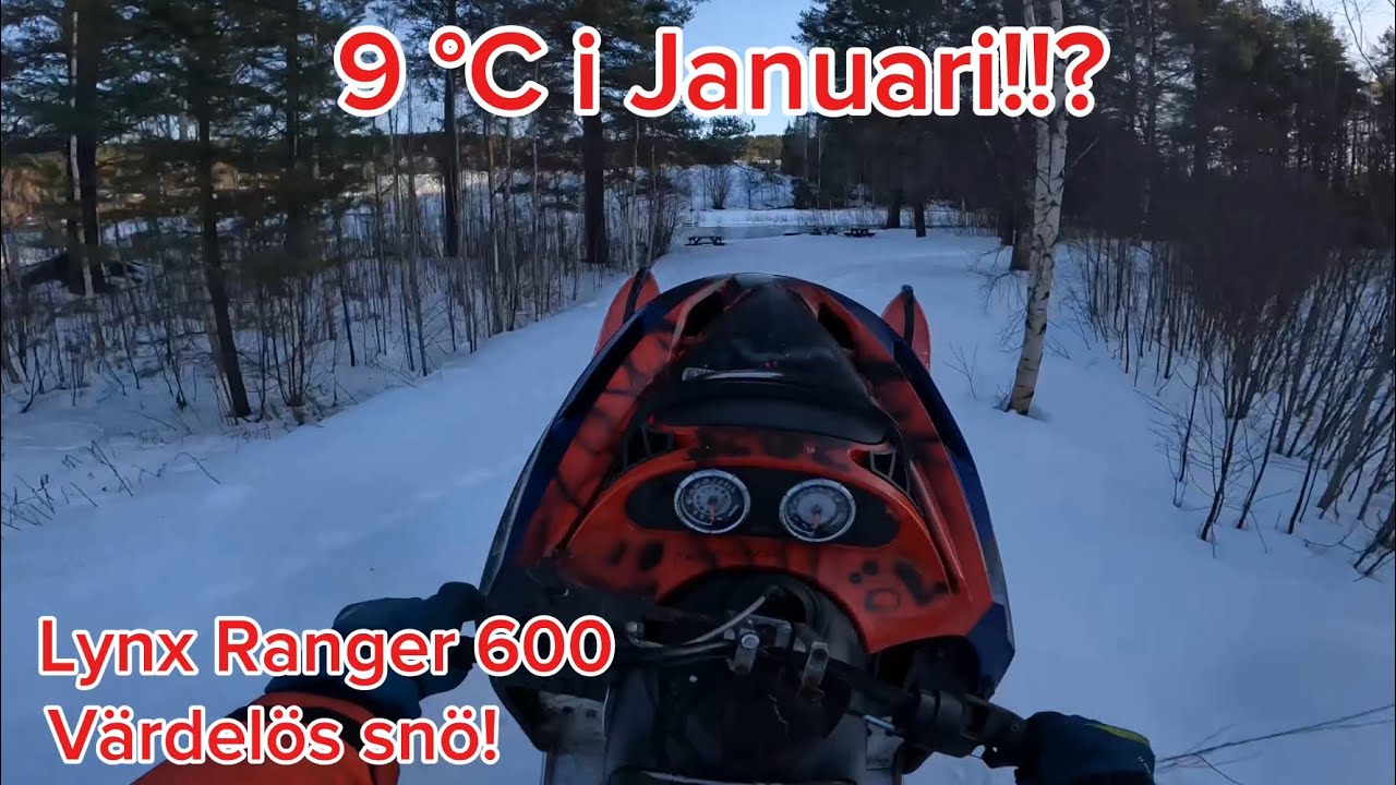 Påskväder i Januari!, En tur runt byn med Rangern | Gopro POV