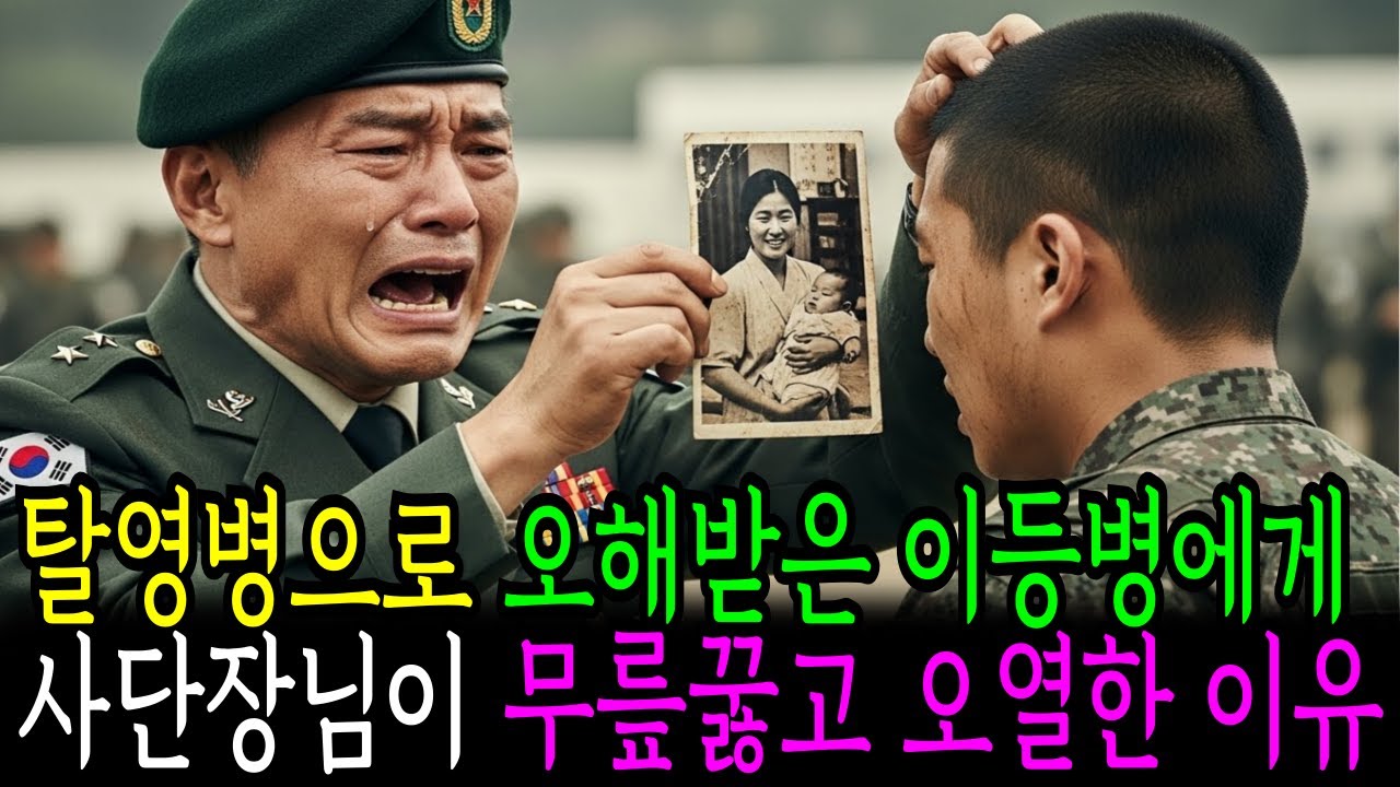 탈영병으로 몰린 이등병 주머니에 사진 한장으로 사단장이 무릎꿇고 오열한 이유