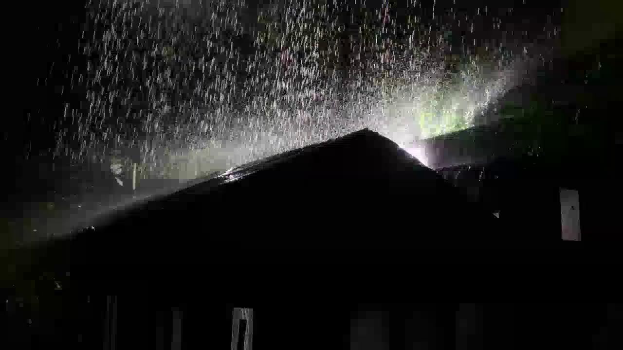 Continuous Heavy Rain on Tin Roof for Sleeping
