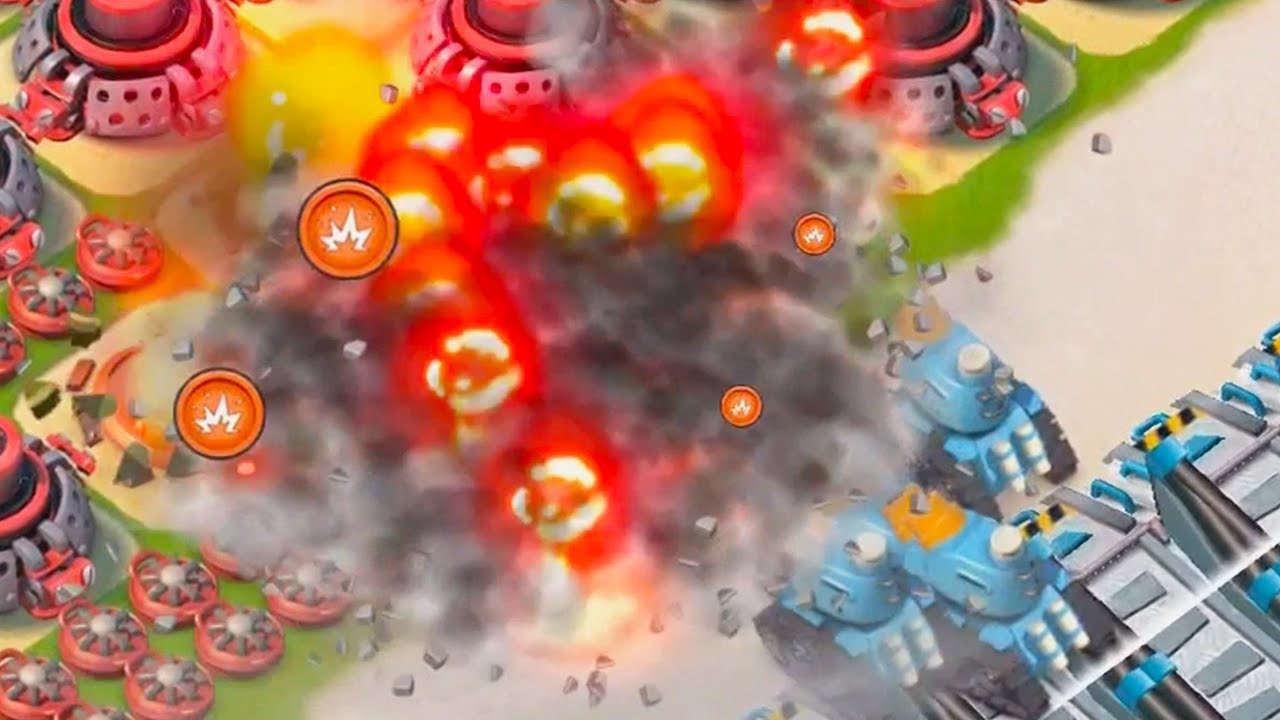 Putting Rainmakers in front of mortars in Boom Beach!