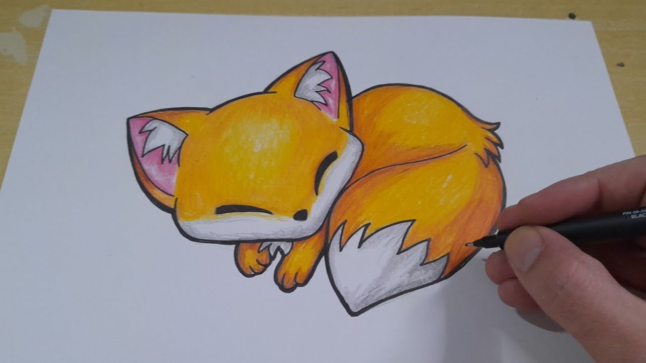 COMO DESENHAR RAPOSA CHIBI passo a passo