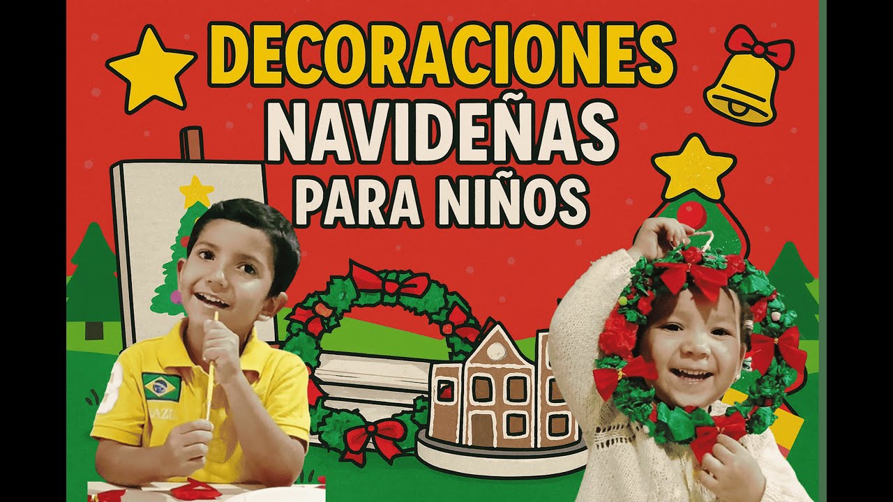 🎄 Manualidades Navideñas para Niños: ¡Hacemos una Corona y Casita de Cartón! 🎁✨