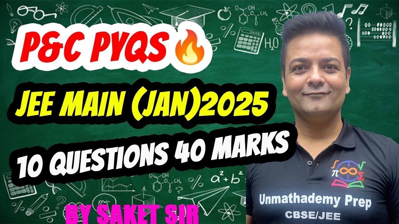 🔥 TRICKS to Crack Permutation & Combination | JEE Main 2025 January PYQs (All 10 Questions)