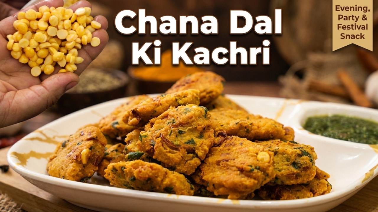 Chana Dal Kachri Recipe | खस्ता चना दाल कचरी घर पर ऐसे बनाएं | Easy Snacks Recipe