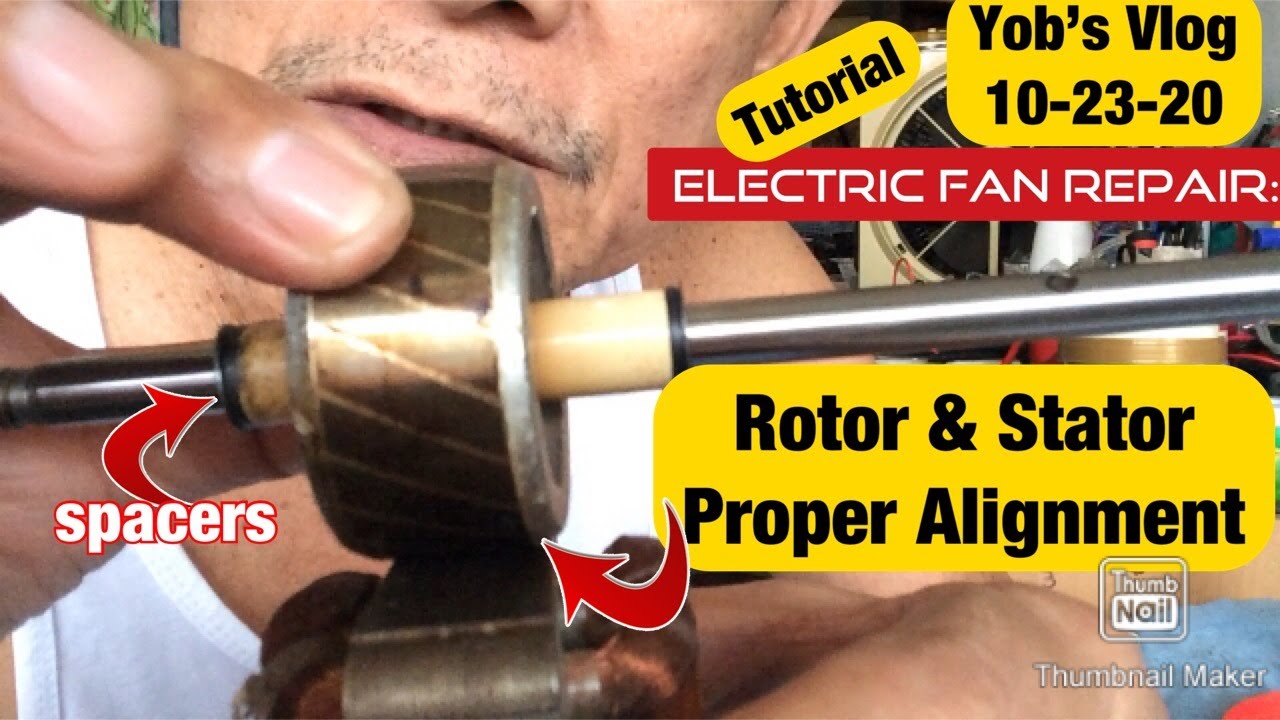 Usapang Senior: Electric Fan Rotor & Stator Alignment With Balance Spacers Tutorial | DIY Tips