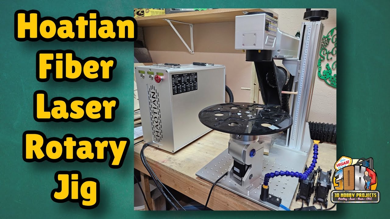 Using a Rotary  Business card Jig on your Fiber Laser #3dhp