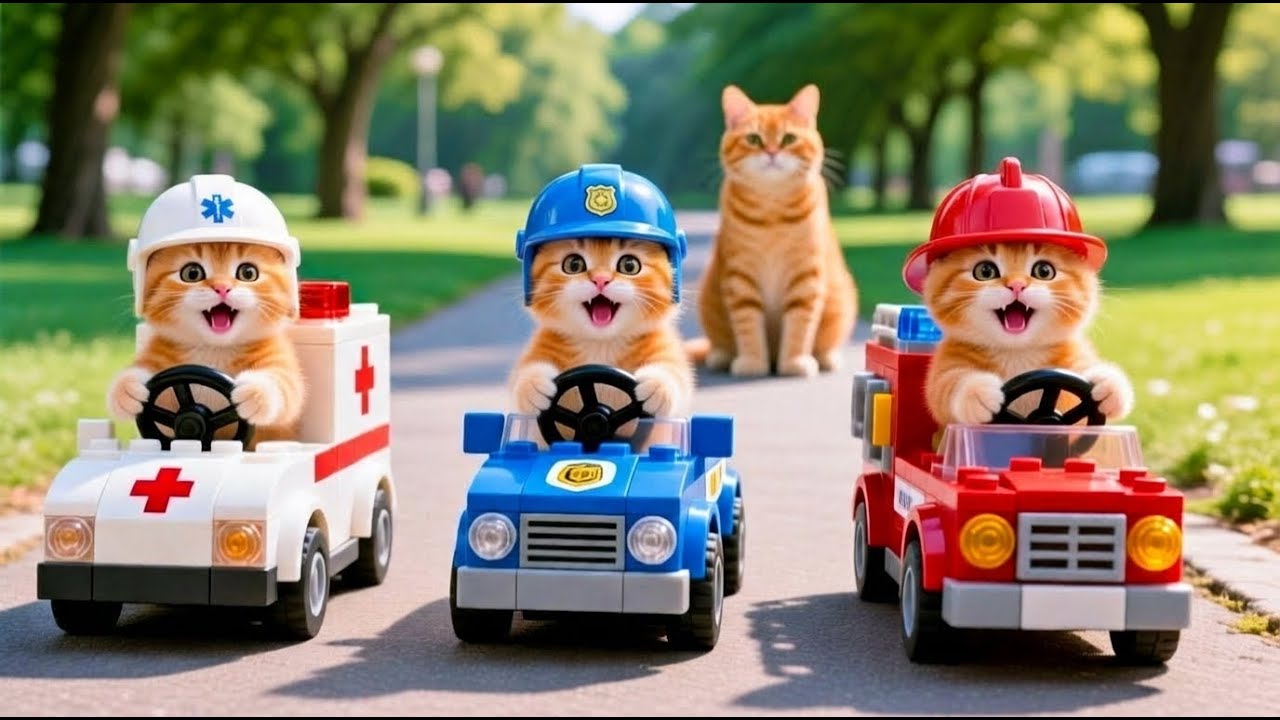 Mama Cat Trims Fur on the Farm and Makes Tiger Hat For Kittens At Home🐾🎩🐯