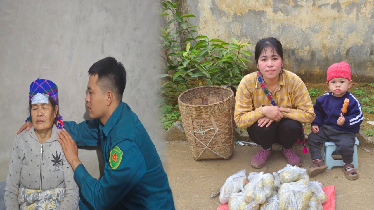 The single mother harvested corn and took it to sell, but the cruel mother fell seriously ill.