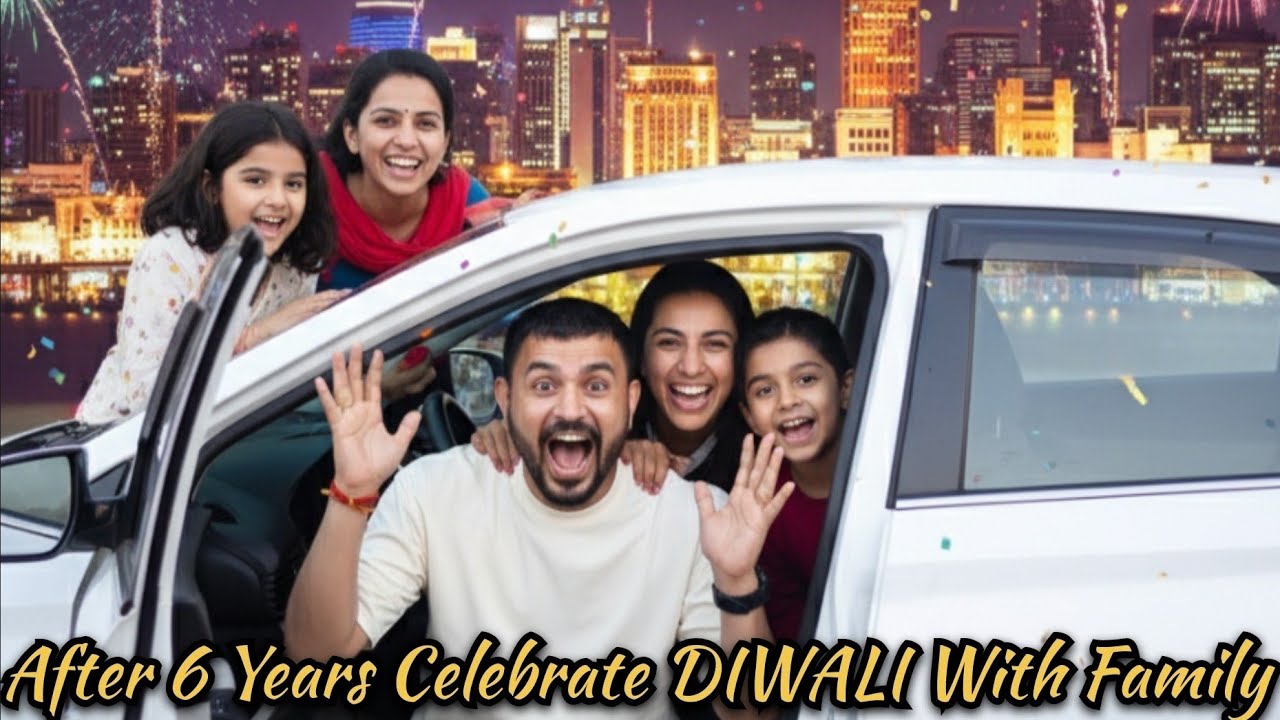 After 6 years Celebrate DIWALI 🧨 With FAMILY at HOME 🏠 INDIA 🇮🇳 DIWALI 2k25