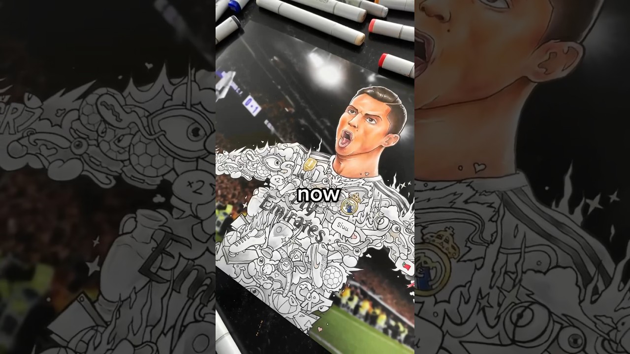 Drawing #Ronaldo in my Style! ✍🏻⚽️