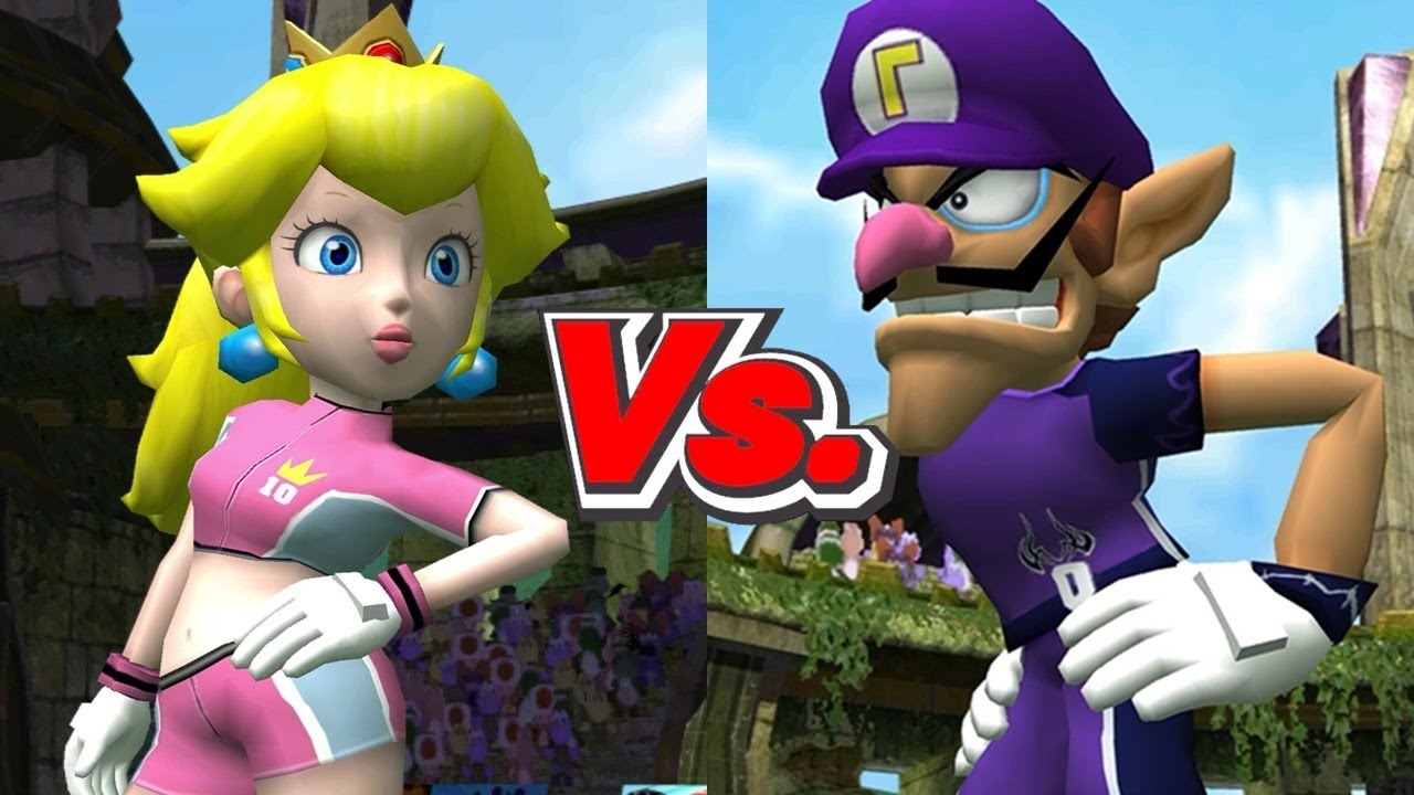 Super Mario Strikers - Peach/Toad Vs. Waluigi/Birdo