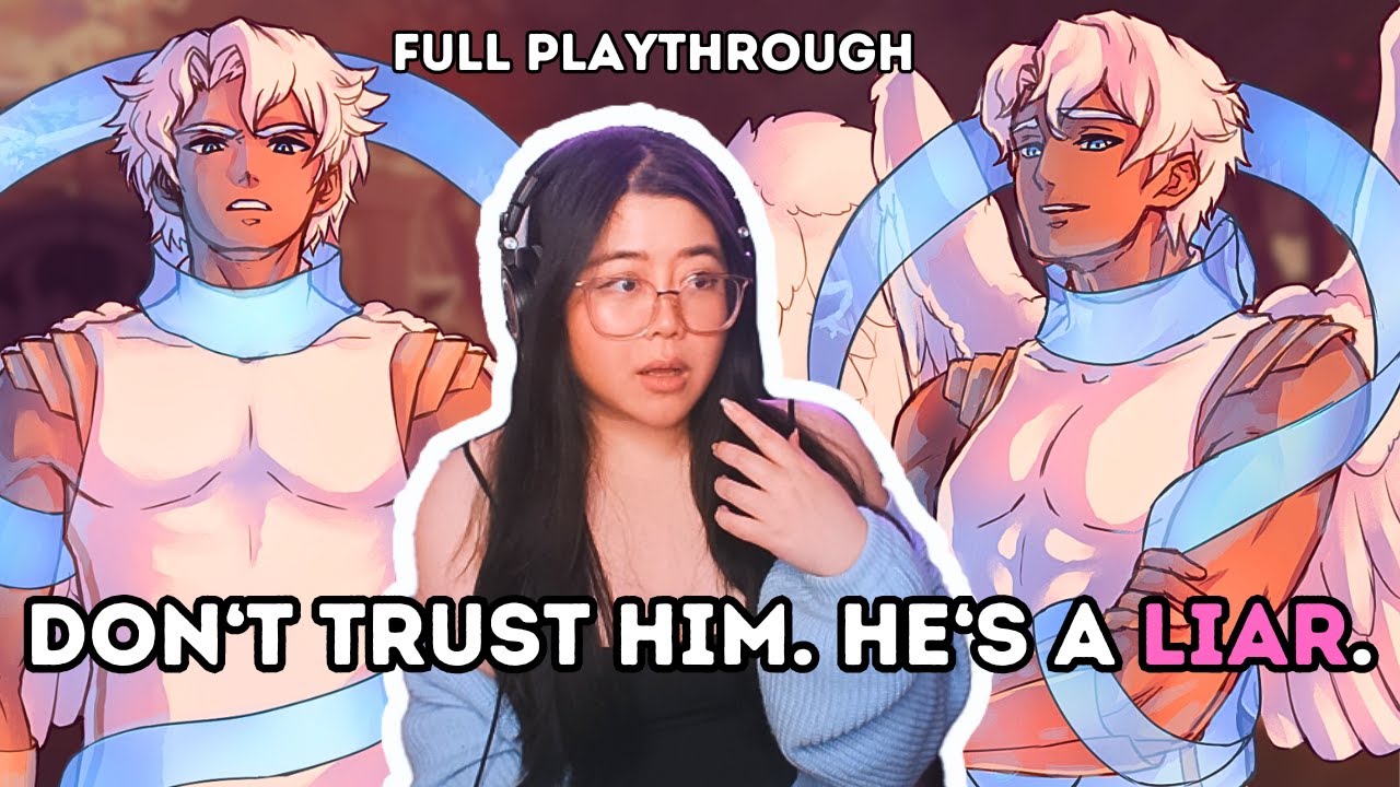 Trapped With An EVIL Angel?! | Seleos | Visual Novel Dating Sim Game