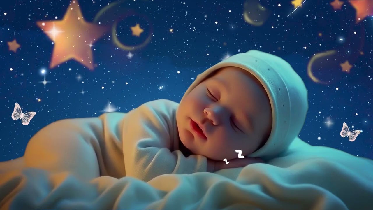 Mozart & Brahms Night Lullaby 🌙 Fall Asleep Instantly | Deep Sleep Music for Babies