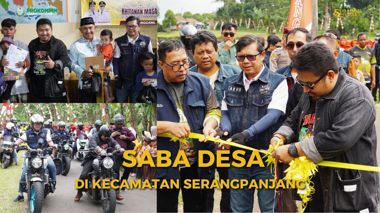 SABA DESA KECAMATAN SERANGPANJANG  DAN PERESMIAN JALAN DI DESA CIPANCAR SEPANJANG 1,1 KM
